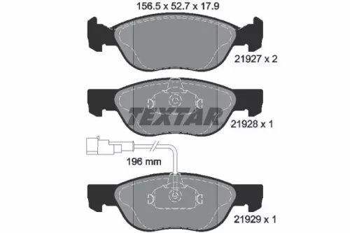 Textar Front Brake Pads Set For Alfa Romeo Fiat Lancia 145 146 Barchetta Brava B