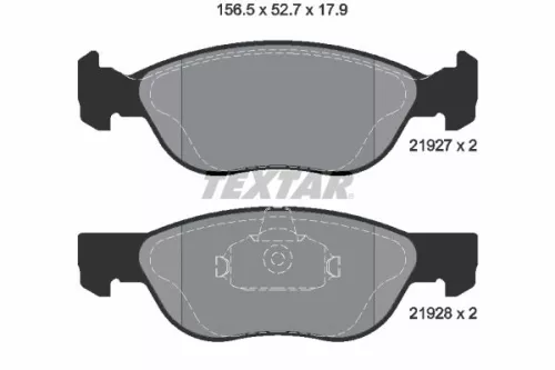 Textar Front Brake Pads Set For Fiat Punto