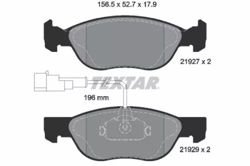 Textar Front Brake Pads Set For Alfa Romeo 145 146 Gtv Spider