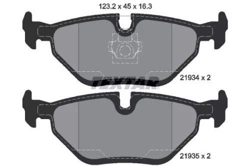 Textar Rear Brake Pads Set For Baic Saab 9-5 Senova D50