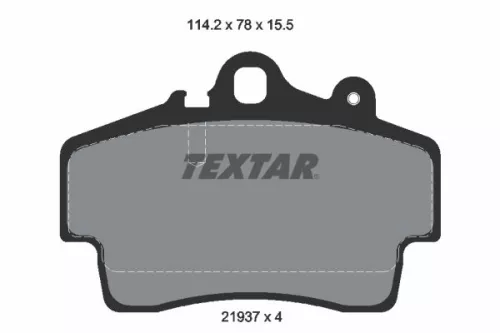 Textar Front Brake Pads Set For Porsche Boxster Cayman