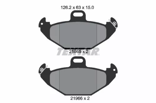 Textar Rear Brake Pads Set For Renault Laguna