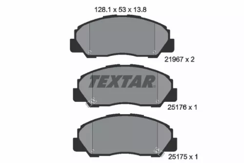Textar Front Brake Pads Set For Bertone Daihatsu Freeclimber Rocky Rocky Hard To
