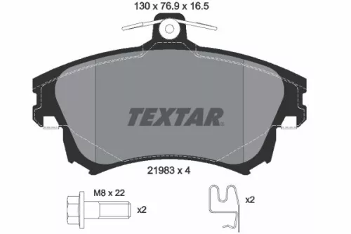 Textar Front Brake Pads Set For Mitsubishi Smart Volvo Carisma Colt Colt Czc For