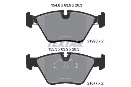 Textar Front Brake Pads Set For Bmw 5 Series