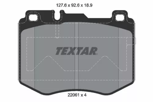 Textar Front Brake Pads Set For Mercedes Mercedes (Bbdc) C-class Cls E-class Glc