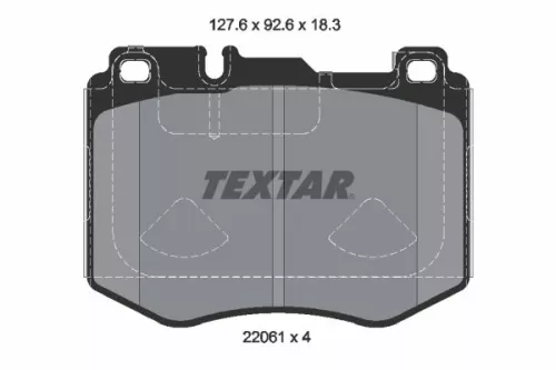 TEXTAR TEXTAR 2206103 Textar Front Brake Pads Set For Mercedes Mercedes (Bbdc) Cls E-class Glc 