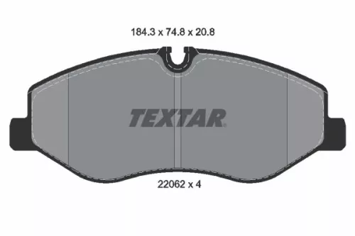 Textar Front Brake Pads Set For Mercedes Mercedes (Fjda) Marco Polo V-class Vito