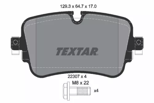 Textar Rear Brake Pads Set For Audi Vw A6 A6 Allroad A7 A8 E-tron Q7 Q8 Touareg