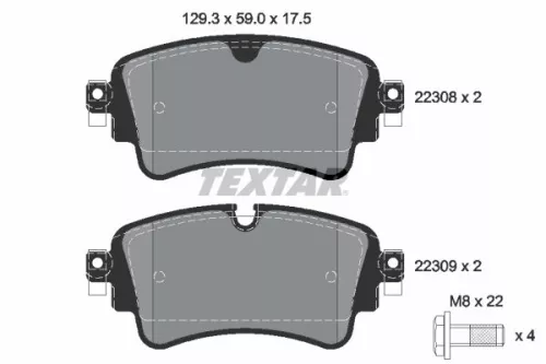 Textar Rear Brake Pads Set For Audi Audi Vw A4 A4 Allroad A4l A5 A6 A6 Allroad A