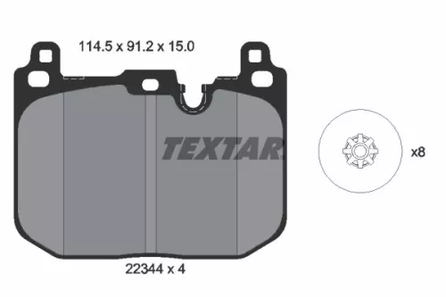 Textar Front Brake Pads Set For Bmw Mini 1 2 Clubman Countryman X1
