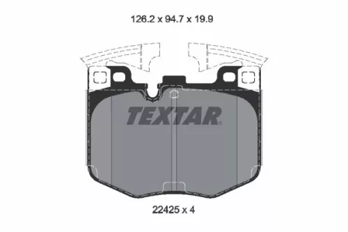 Textar Front Brake Pads Set For Alpina Bmw Toyota 2 3 4 5 6 7 Series 8 I4 Ix Sup