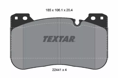 Textar Front Brake Pads Set For Bmw 5 8 X5 X6