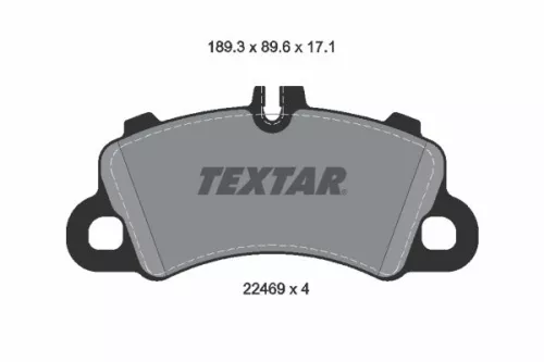 Textar Front Brake Pads Set For Porsche Cayenne Macan