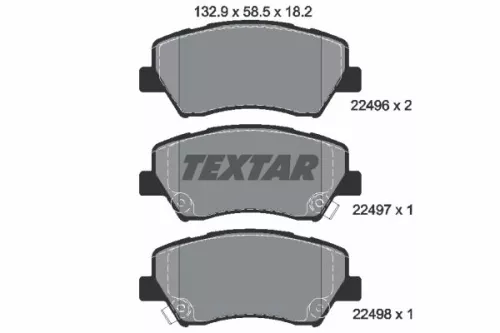 Textar Front Brake Pads Set For Renault Samsung Fluence Sm3