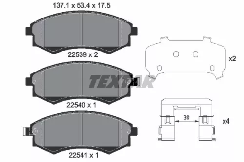 Textar Front Brake Pads Set For Hyundai Kia Grandeur Magentis