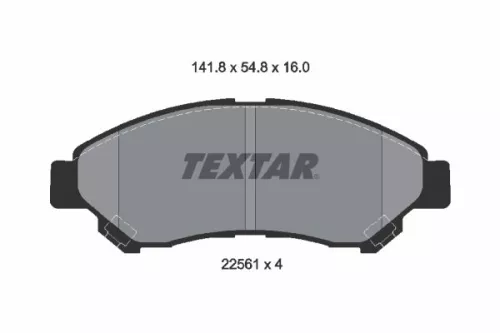 Textar Front Brake Pads Set For Daihatsu Toyota Gran Max Hijet Liteace Luxio Tow