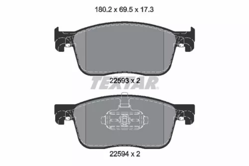 Textar Front Brake Pads Set For Citroën Fiat Opel Peugeot Toyota Vauxhall C4 Spa