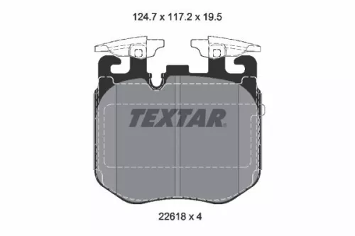 Textar Front Brake Pads Set For Alpina Bmw Rolls-royce 2 3 4 5 6 7 Series 8 B7 C