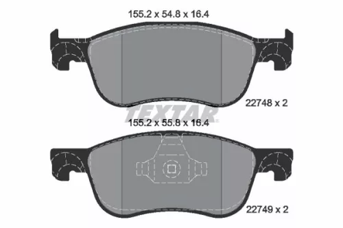 Textar Front Brake Pads Set For Ford Fiesta