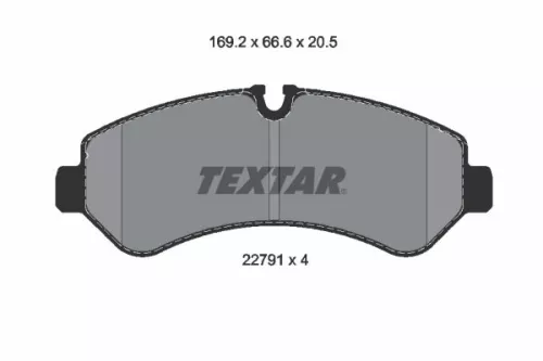 Textar Rear Brake Pads Set For Freightliner Mercedes Sprinter 3500 Sprinter 3500