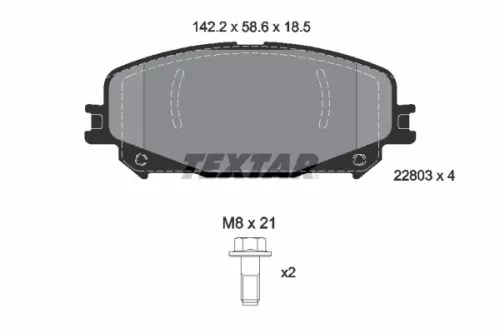 Textar Front Brake Pads Set For Mitsubishi Renault Asx Captur Espace Grand Scéni