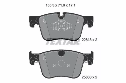 Textar Front Brake Pads Set For Citroën Ds Opel Peugeot Toyota Vauxhall 3008 500