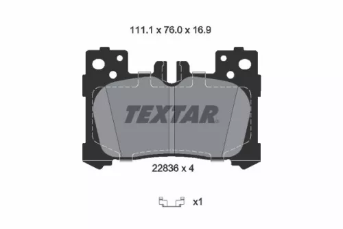 Textar Rear Brake Pads Set For Lexus Lc Ls