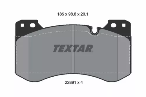 Textar Front Brake Pads Set For Bmw 2 3 4