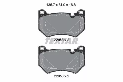 Textar Front Brake Pads Set For Audi Q5