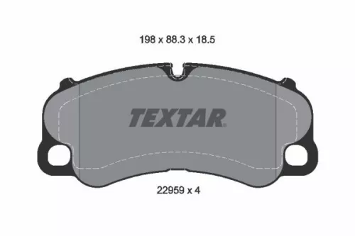 Textar Front Brake Pads Set For Porsche 911