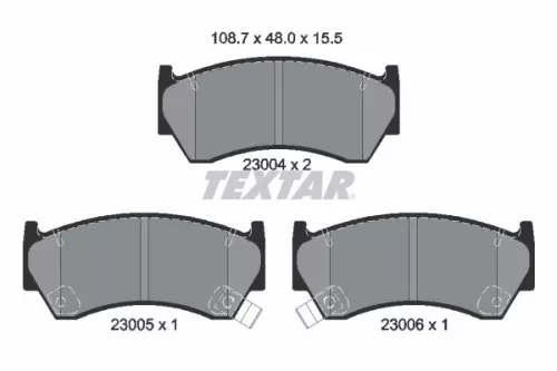 Textar Front Brake Pads Set For Nissan Almera Presea Rasheen Sentra Sunny