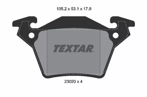 Textar Rear Brake Pads Set For Mercedes V-class Vito