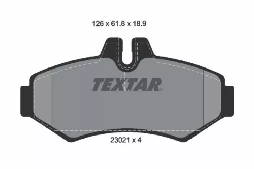 Textar Rear Brake Pads Set For Dodge Freightliner Mercedes Puch Vw G-class G-mod