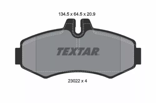 Textar Front Brake Pads Set For Mercedes V-class Vito