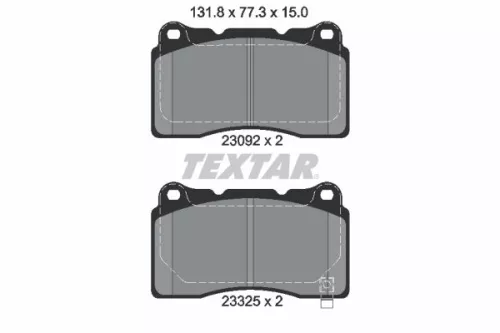 Textar Front Brake Pads Set For Holden Honda Hsv Mitsubishi Subaru Toyota Brz Ca