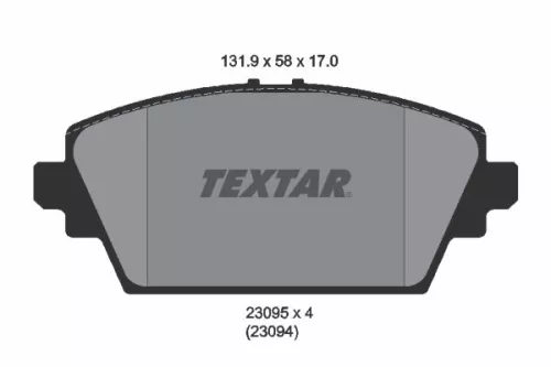 Textar Front Brake Pads Set For Nissan Almera Tino Primera