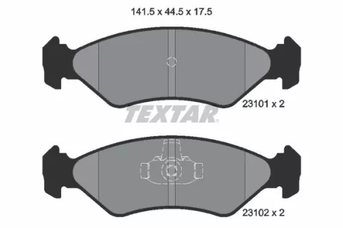 Textar Front Brake Pads Set For Ford Ford Australia Mazda 121 Courier Fiesta Ka