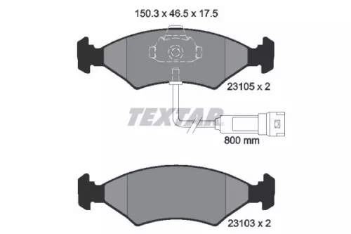 Textar Front Brake Pads Set For Ford Escort Fiesta Orion Sierra