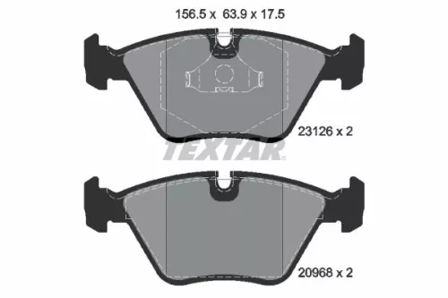 Textar Front Brake Pads Set For Daimler Jaguar Daimler Vanden Plas Xj Xj 40 81 X