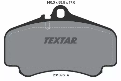 Textar Front Brake Pads Set For Porsche 911