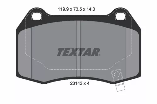 Textar Rear Brake Pads Set For Cadillac Chevrolet Camaro Cts Sts