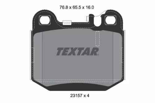 Textar Rear Brake Pads Set For Maserati Mercedes M-class Quattroporte