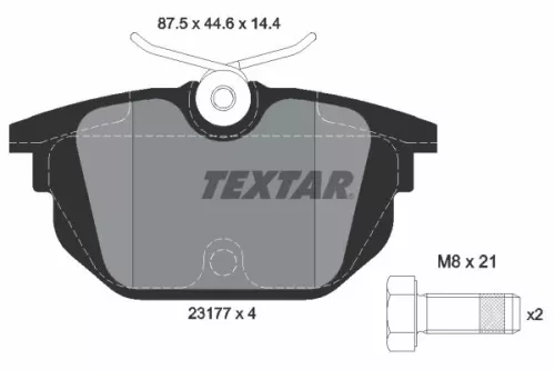 Textar Rear Brake Pads Set For Alfa Romeo Fiat Lancia 145 146 155 33 Barchetta B