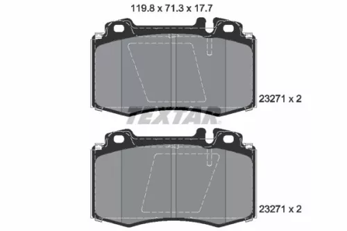 Textar Front Brake Pads Set For Mercedes M-class S-class Sl