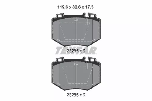 Textar Front Brake Pads Set For Mercedes S-class