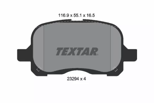 Textar Front Brake Pads Set For Toyota Corolla Corolla Levin Sprinter Sprinter C
