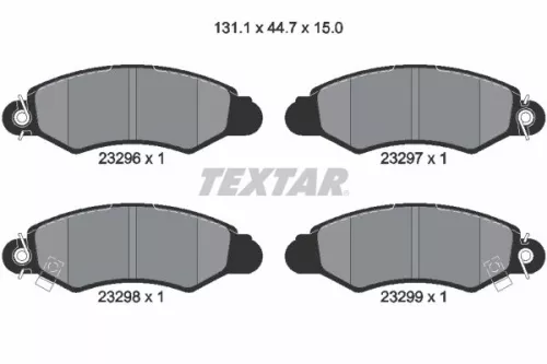 Textar Front Brake Pads Set For Subaru Suzuki Justy Swift