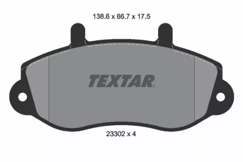 Textar Front Brake Pads Set For Opel Renault Vauxhall Master Movano