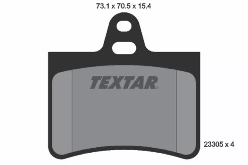 Textar Rear Brake Pads Set For Citroën C5